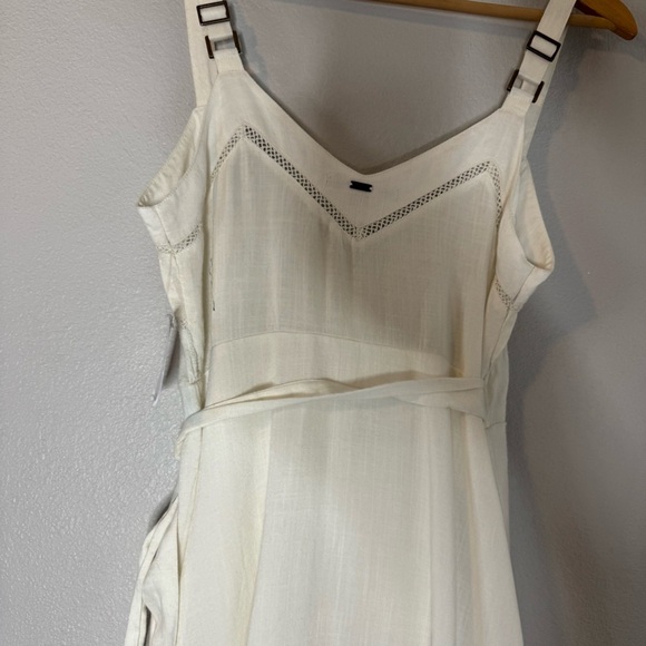 O'Neill Cream Midi Wrap Dress - Picture 14 of 16